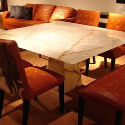 White Onyx Dining Table - Dining Tables