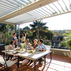 Teak Timber Porcelain Tiles - Contemporary - Patio - Brisbane - by The