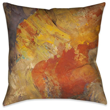 Laural Home Abstract Amber II Indoor Decorative Pillow, 18"x18"