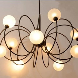 BOUBBLES CEILING GLASS CHANDELIER - Chandeliers