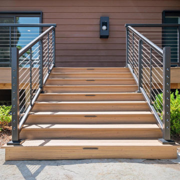 Azek Reserve Collection Antique Leather & Feeney Cable Railing
