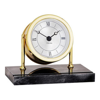 Brass Antique Desk Clock Nautical Binnacle Helmet Home Décor Vintage Clocks  Gift