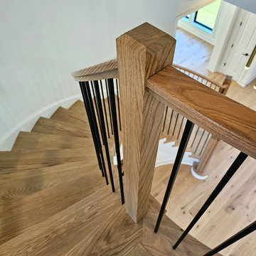 Project #110 | Beautiful Curved Staircase with Circular Balcony