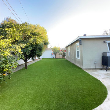 Artificial Grass Yard Installation