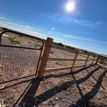 Three Rail with Mesh Wire & Picket Fence | Installation