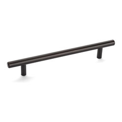 Door Corner - Oil Rubbed Bronze European Bar Pulls, 6-5/16" Hole-Centers - Cabinet And Drawer Handle Pulls