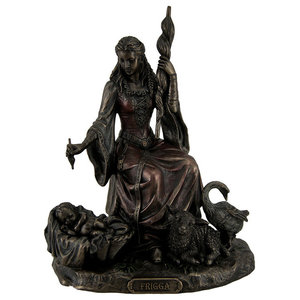 Bronze Finish Idunn Norse Goddess of Spring and Youth Statue