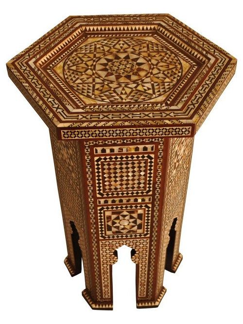 Moroccan Tables Turkish Mother Of Pearl End Table Coffee And Accent Tables