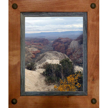 Western Frames, Wood Frame With Tacks, Sagebrush Series, 12"x12"