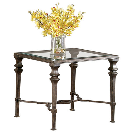 Lido Square End Table - Burnished Bronze