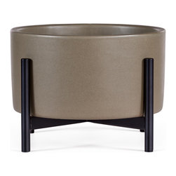 Case Study Tabletop Planter with Metal Stand - Indoor Pots And Planters