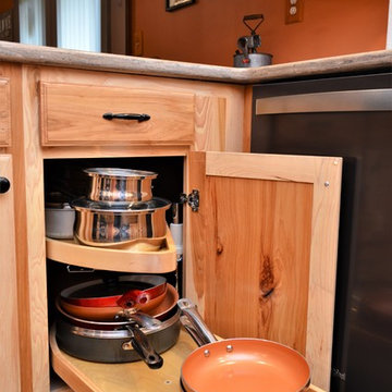 Kingsbury, IN. Haas Signature Collection. Natural Rustic Hickory Kitchen