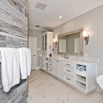 Reclaimed Wood Accent Bathroom
