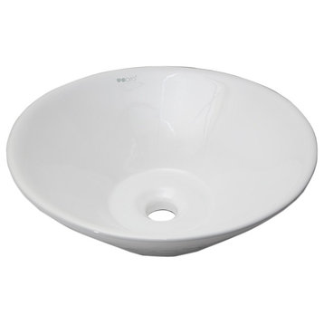 Ucore 17" Ceramic Round Vessel Sink Basin