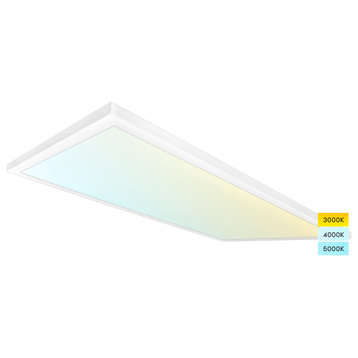 Luxrite 2x4 FT Surface Mount LED Flat Panel 3 Color Selectable