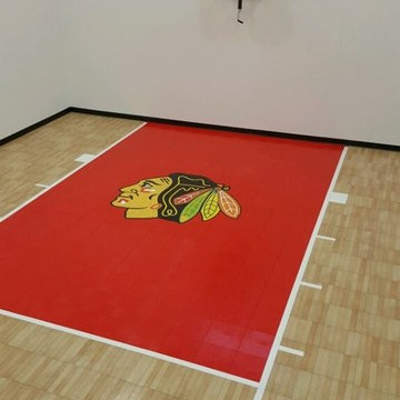 SnapSports custom indoor home court for Basketball