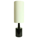 Urbanest - Magia Table Lamp, Black - This designer lamp has a glazed ceramic base and is fitted for an Uno lampshade.