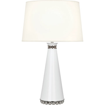 Pearl Table Lamp, Fondine, Lily/Polished Nickel
