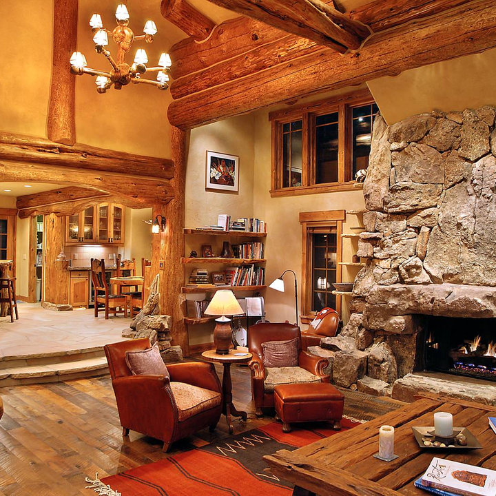 Log Cabin Basement Ideas - Photos & Ideas | Houzz