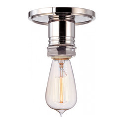 Edson Carbon Filament Array 1 Light Semi Flush Mount by Hudson Valley Heirloom - Lighting