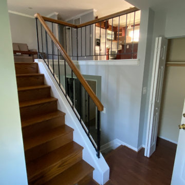Split lever conversion-added a laundry room upstairs/kitchen downstairs
