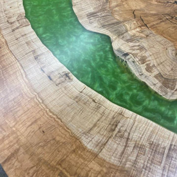 Emerald Spalted Maple Table