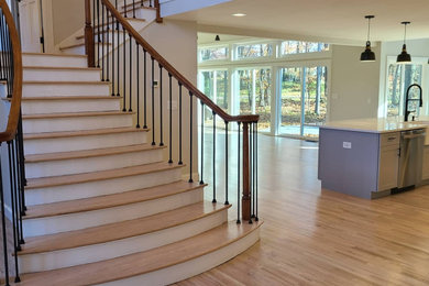 Inspiration for a staircase remodel in Bridgeport