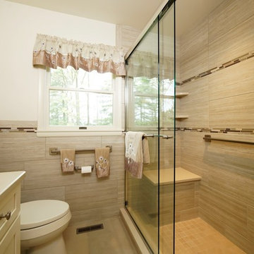 Main bath renovation with tub and shower