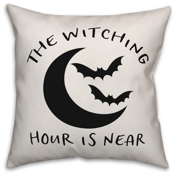 The Witching Hour Is Near 18"x18" Indoor/Outdoor Pillow