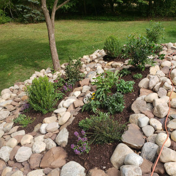 Inground Pool Fill In & Large Hardscape installation