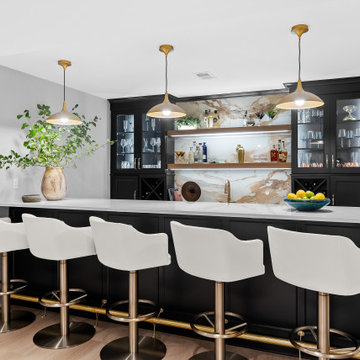 Traditional Custom Bar Cabinetry | Pittsburgh Basement
