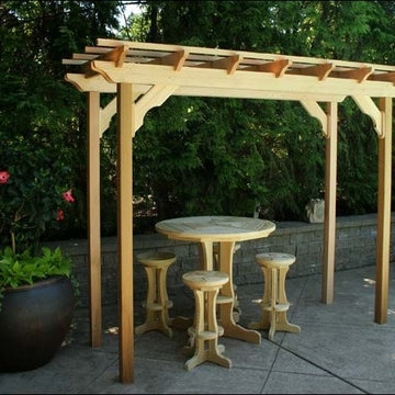 3' x 8' Red Cedar Personal Pergola