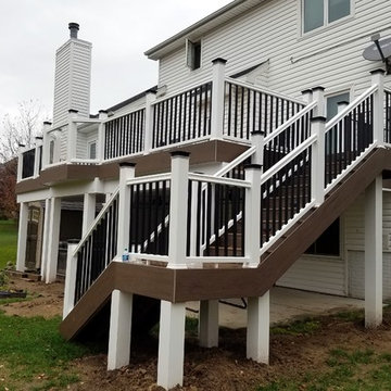 Timbertech White Accent Deck with Glass and Ceiling