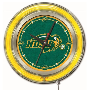 North Dakota State Neon Clock