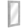 Nailhead Industrial Long Wall Mirror, 24"x48"