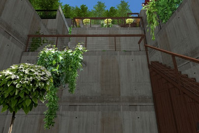 Végétalisation des espaces d'accès d'une terrasse à l'autre - PRO-AM-00088