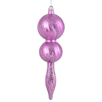 Finial Ornament , Orchid, 16.5"