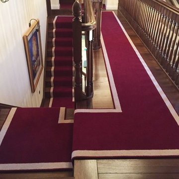 Ulster Carpets York Twist Shiraz & Brintons Bell Twist Wheatsheaf Stair Runner