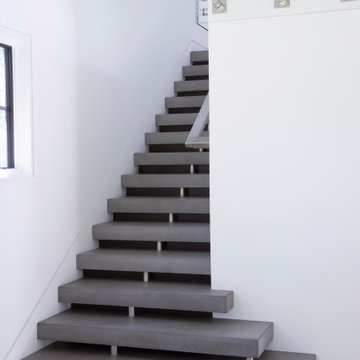 Modern stairway - Colonial to Contemporary - Allendale, New Jersey