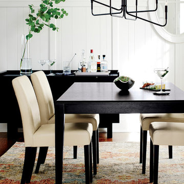Lowe Ivory Leather Dining Chair