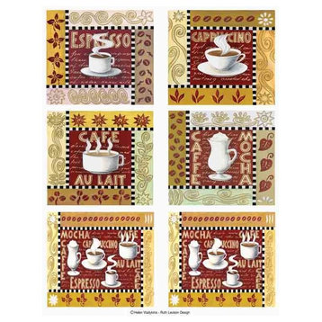 Coffee Time 2-Sheet IdeaStix Accents Peel and Stick