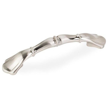 Elements Gatsby Footed 3" Handle Pull - Satin Nickel