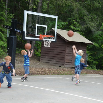 Rikk K's Pro Dunk Platinum Basketball System on a 42x32 in Enderby, BC