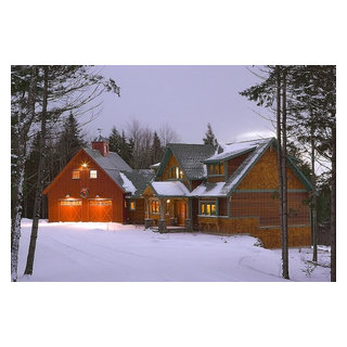 Timber Frame Ski Lodge - Craftsman - Exterior - Other - by The Ferraro ...