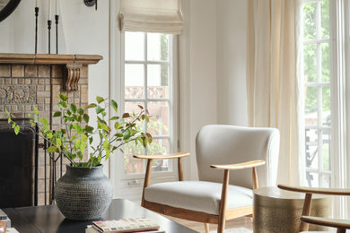 Inspiration for a transitional living room remodel in Los Angeles
