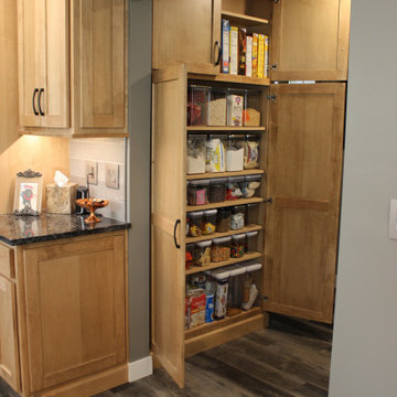 Quad Cities Kitchen Remodel with Great Storage and Maple Cabinets