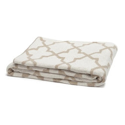 Eco Reversible Morocco Throw - Milk/Flax - Throws