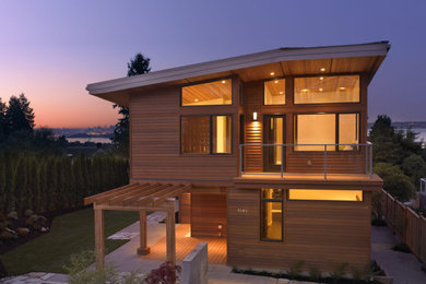 Example of an exterior home design in Vancouver