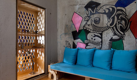 Le Case di Houzz: i Graffiti Trasformano un Cubo di Cemento in un Loft