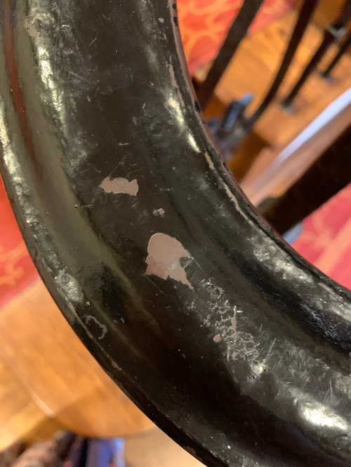 refinishing black metal railing